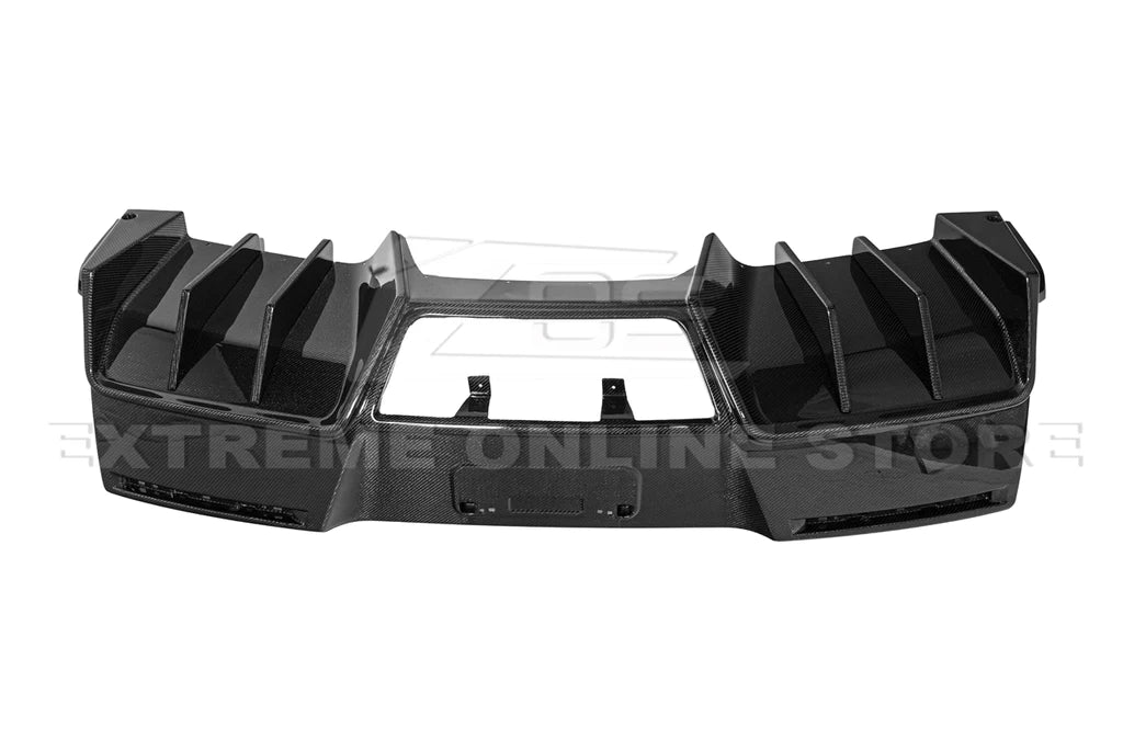 Corvette C7 GM Factory Package Carbon Fiber Rear Bumper Diffuse