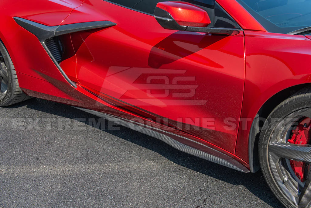 Chevrolet Corvette C8 Z06 Carbon Fiber Side Skirts Panel