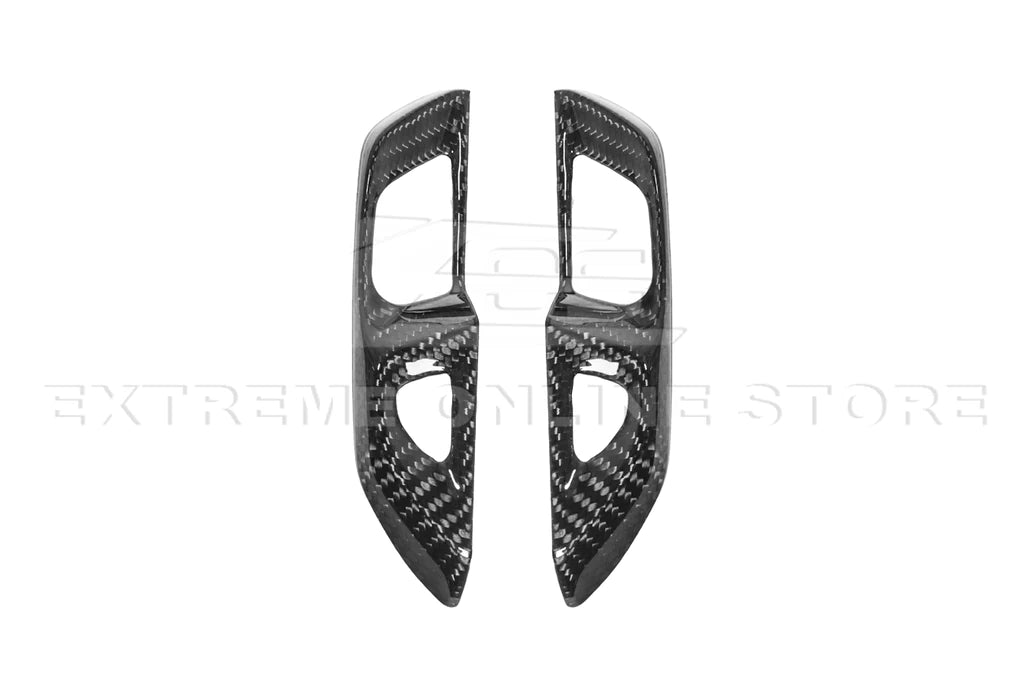 Chevrolet Corvette C8 Carbon Fiber Side Door Interior Control Button Trim Cover