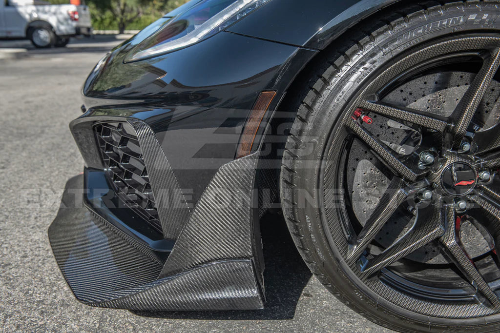 Chevrolet Corvette C7 ZR1 Carbon Fiber Front Lip Splitter & Side Winglet