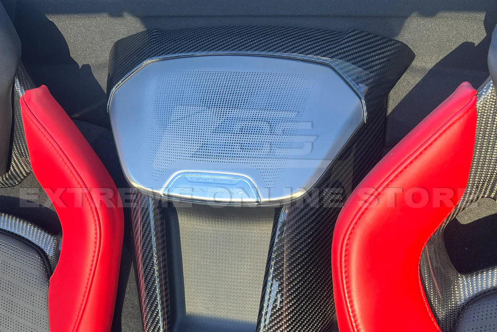 Chevrolet Corvette C8 Console Waterfall & Speaker Overlay Grill Cover